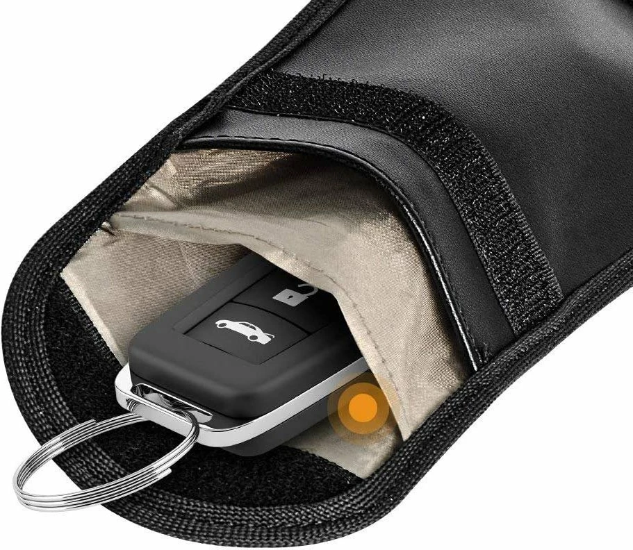 Mbështjellës kundër vjedhjes për çelësa makine Hurtel, Faraday Box, 14x10cm, i zi