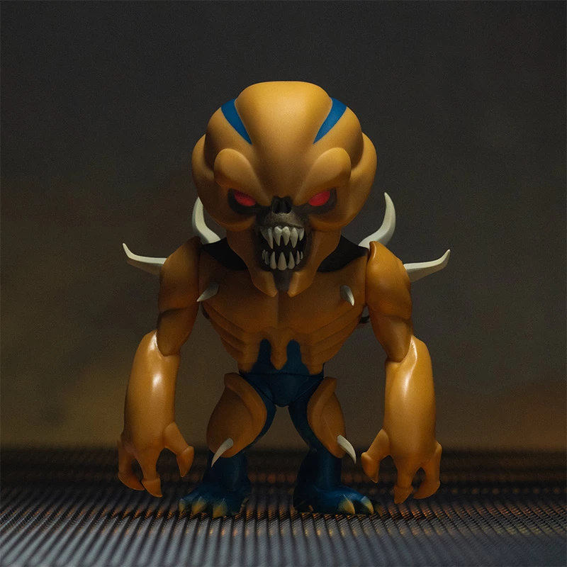 Figurinë koleksionuese Numskull DOOM Imp 16 cm vinil, portokalli/kaltër