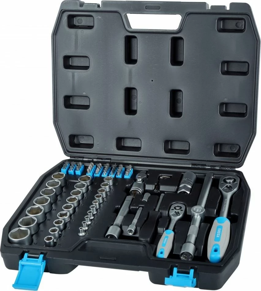 Set soletash MEGA 58072, 1/2" & 1/4", deri 27 mm, 72 copë