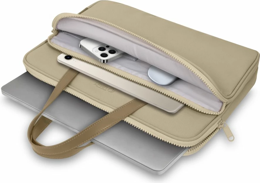 Mbështjellës laptopi Tech-Protect, 13-14 inç, Bezhe