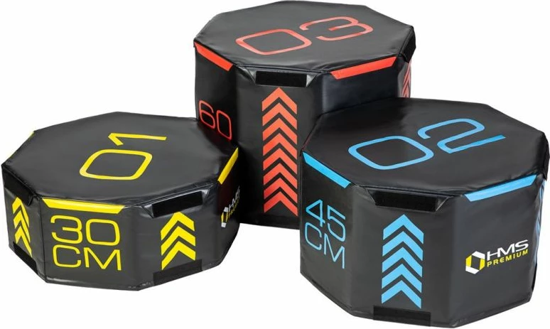 Set bokse plyometrike HMS për të gjithë, shumëngjyrëshe