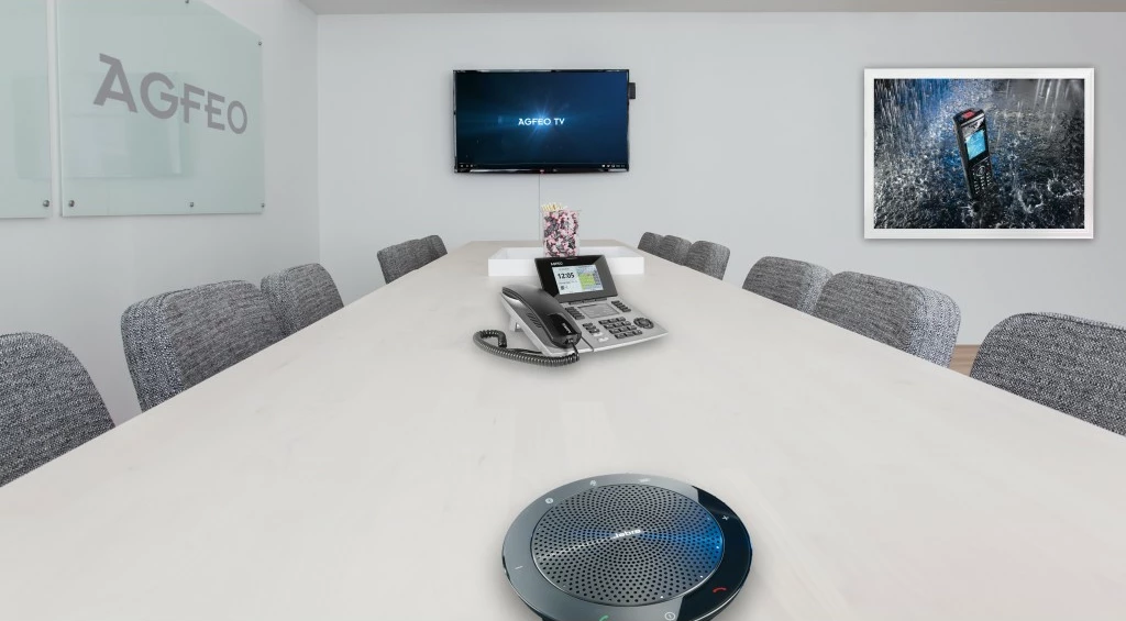 Telefon IP AGFEO ST 56, dorëzë me kabllo, 5000 kontakte, LCD, argjendi