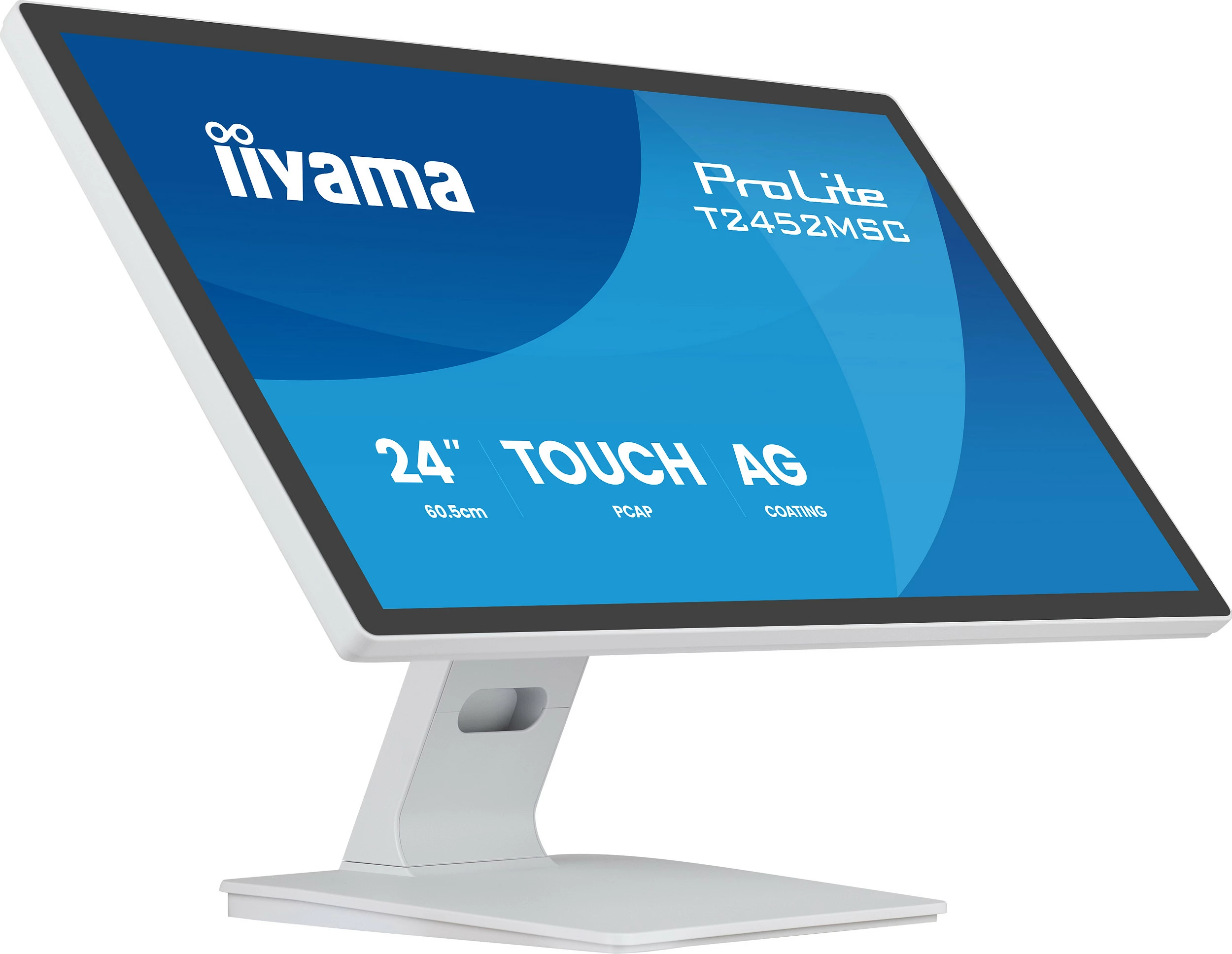 Monitor me prekje iiyama ProLite T2452MSC-W2AG, 24" FHD, USB hub, altoparlantë, i bardhë