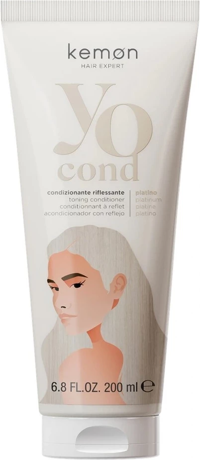 Kondicioner ngjyrues për flokë Kemon Yo Cond Coloring Conditioner për femra Platinum 200ml