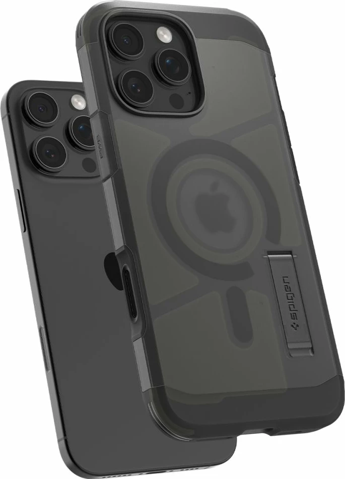 Mbështjellës Spigen Tough Armor T Mag për iPhone 16 Pro Max, MagSafe, zi