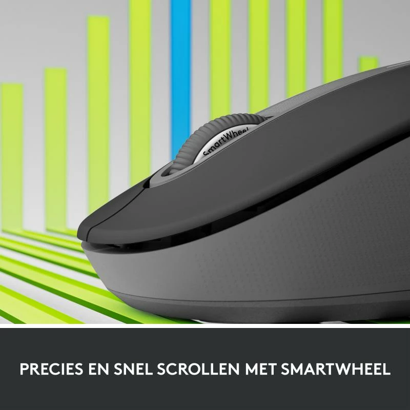 Maus Logitech Signature M650 for Business 910-006274 wireless Bluetooth me butona anësorë, graphite
