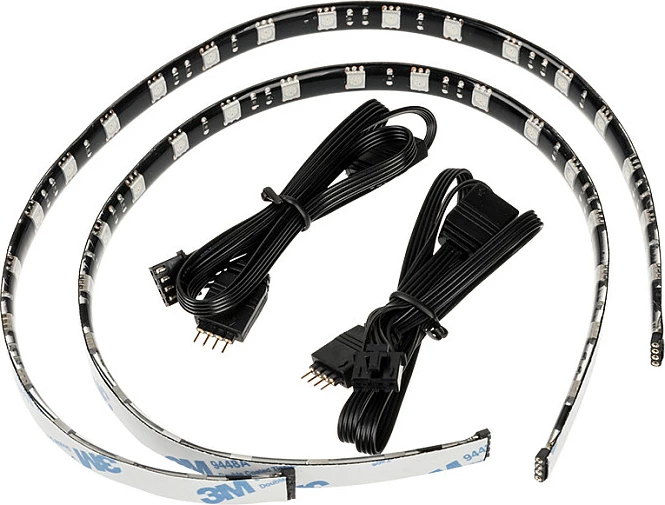 Shirit LED RGB magnetik BitFenix Alchemy 2.0, kit 2x40cm, 2x21 LED