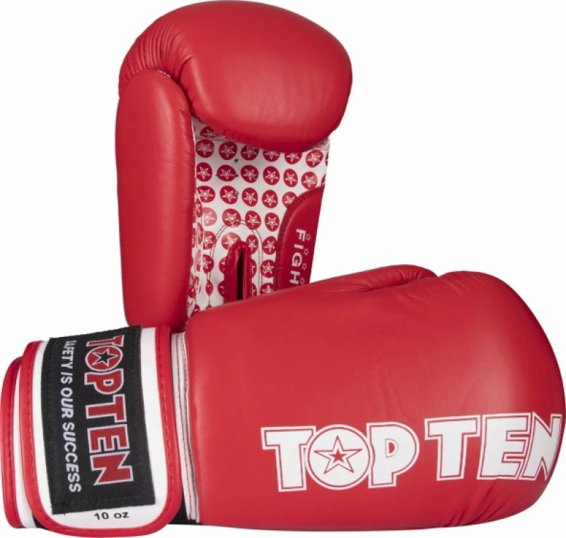 Doreza boksi TOP TEN FIGHT RTT-2 10 oz, të kaltërta/kuqe