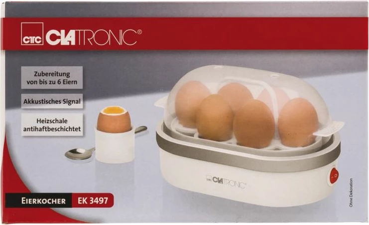 Zierëse vezësh Clatronic EK 3497, e bardhë/gri