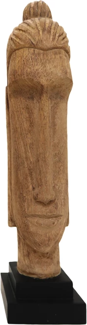 Buste Buda Dran Inart dru mango natyral 12x12x52cm