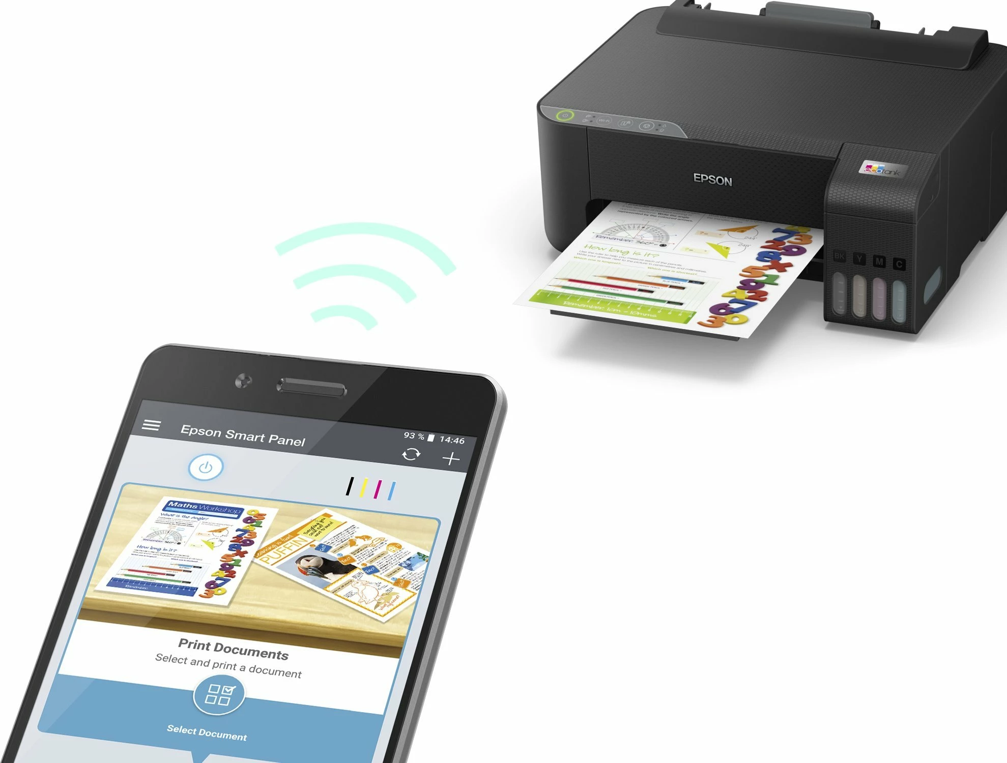 Printer inkjet Epson EcoTank L1230 C11CJ70402 A4 CISS USB, e zezë