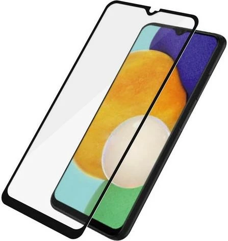 Xham i temperuar PanzerGlass për Samsung Galaxy A03, me kornizë të zezë