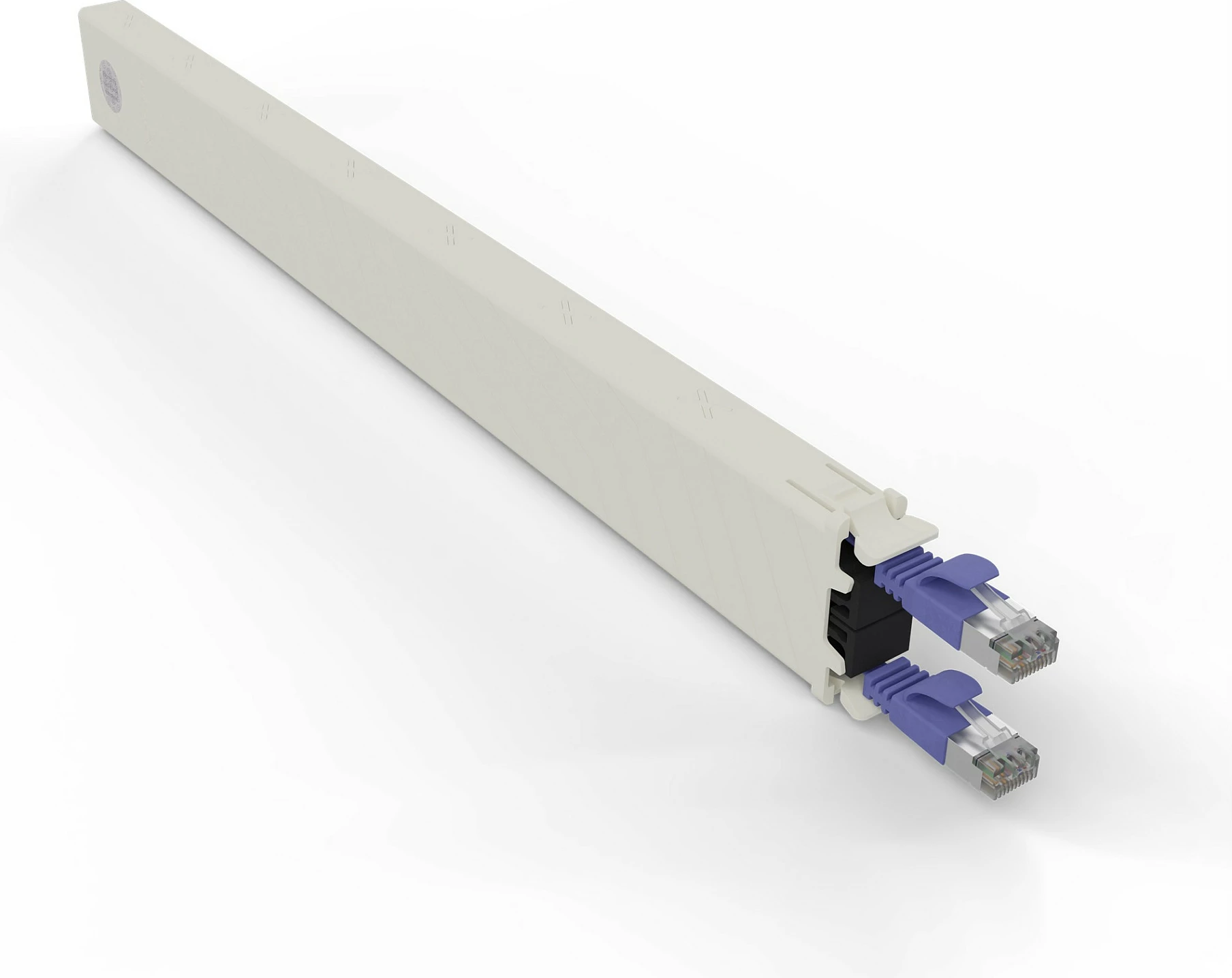 Kasetë kablloje rrjeti PATCHBOX .one 8RU, Cat6a 0.8m STP RJ-45, vjollcë