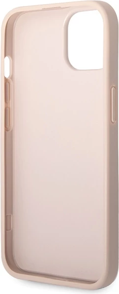 Mbështjellës Guess 4G Big Metal Logo për iPhone 15, Rozë