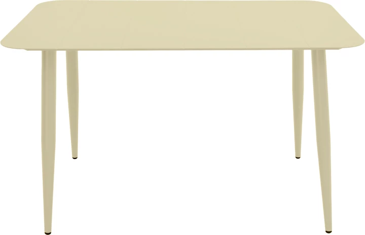 Tavolinë alumini Vista, ngjyrë bezhë, 150x80x72cm