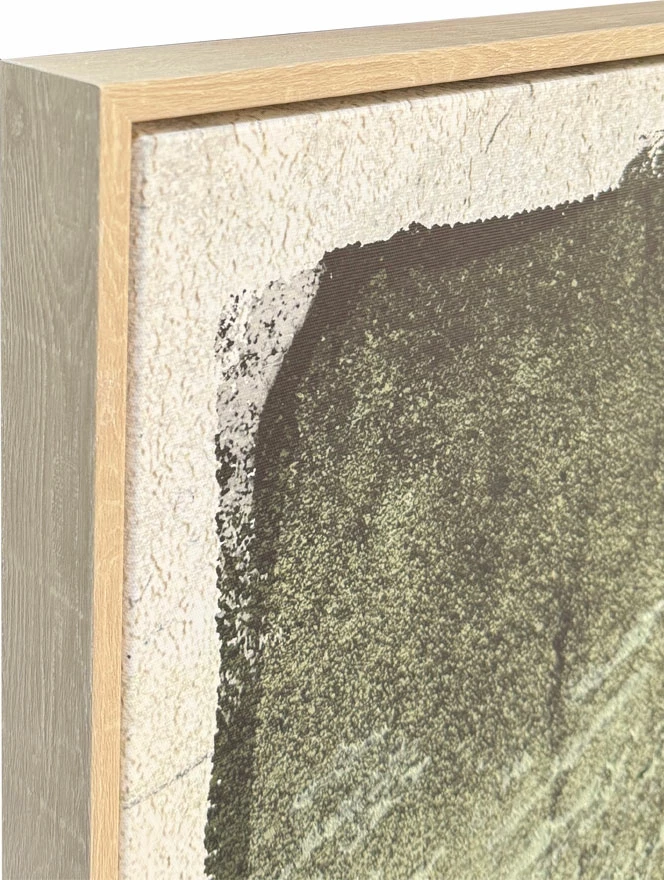 Pikturë dekorative ALIGN me kornizë, kanavacë, ngjyrë e gjelbër-gri, 82.6x4.3x122.6cm