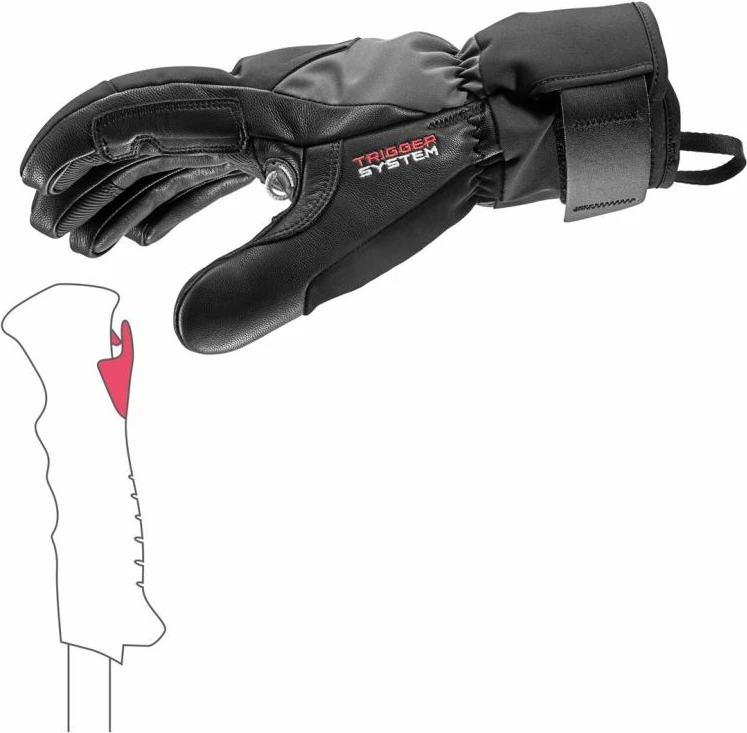 Doreza skijimi Leki uniseks, të zeza