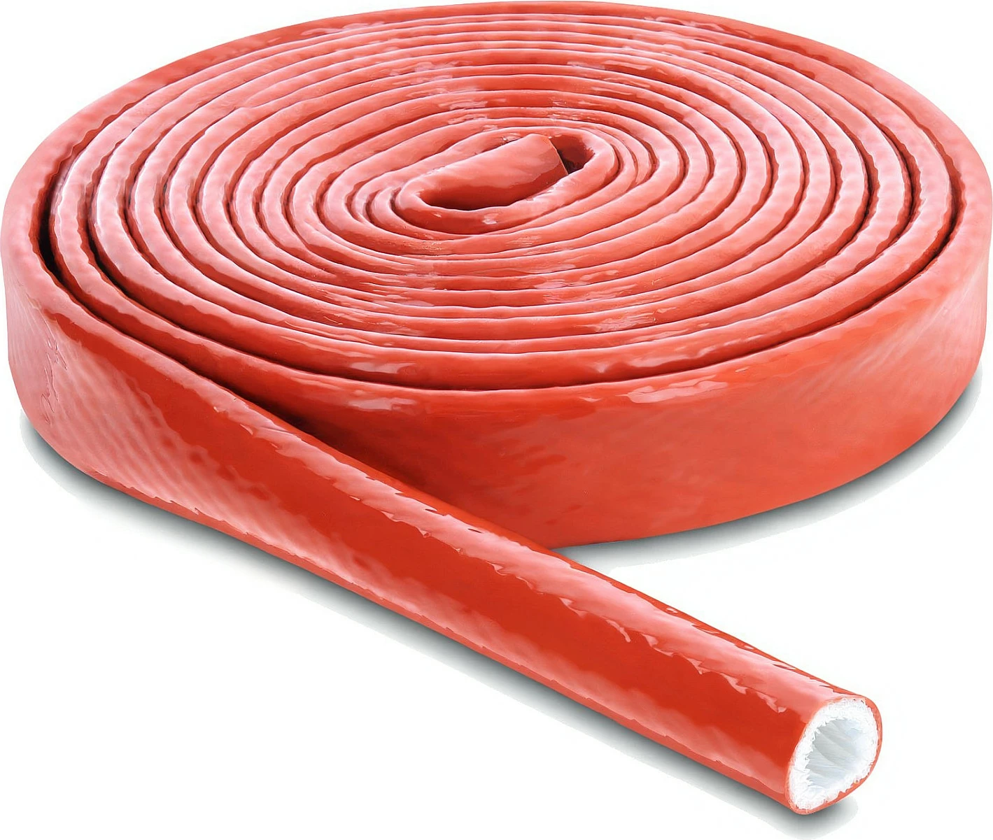 Zorrë mbrojtëse kundër zjarrit DeLOCK, 3 m x 10 mm, e veshur me silikon, e kuqe
