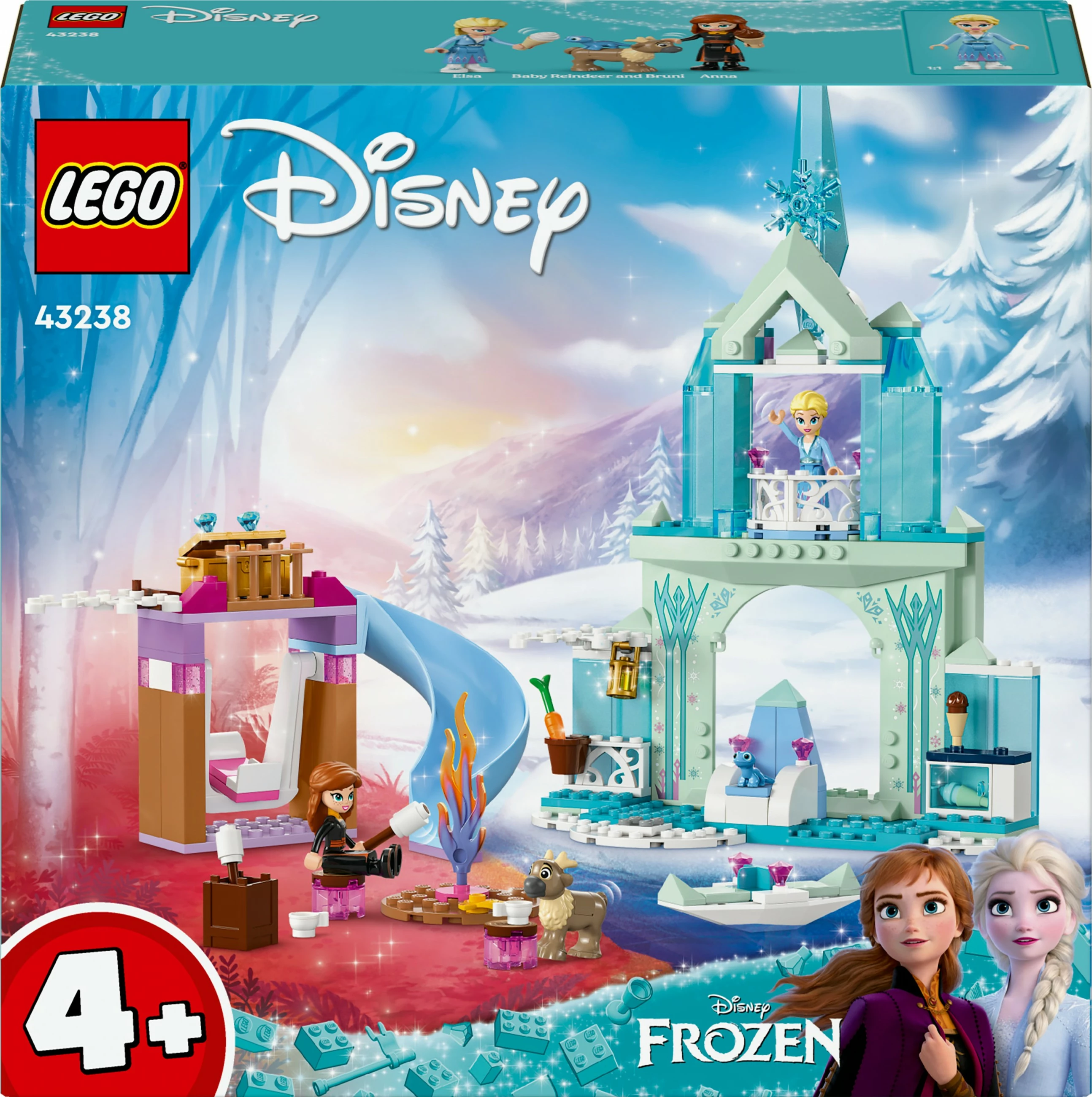 Set ndërtimi LEGO Disney 43238 Elsa's Frozen Castle, 163 pjesë, shumëngjyrësh