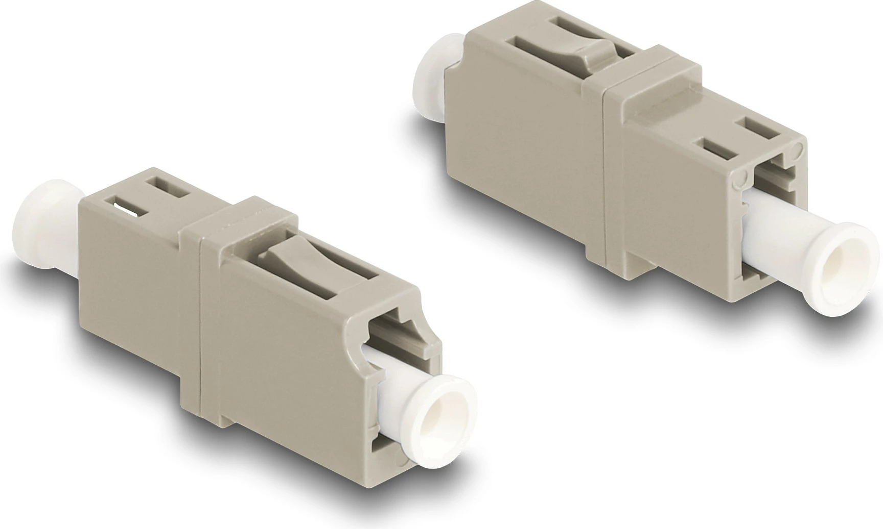 Kuplues fibër optike DeLOCK LC Simplex female-female, OM1/OM2, multimode, bezhë