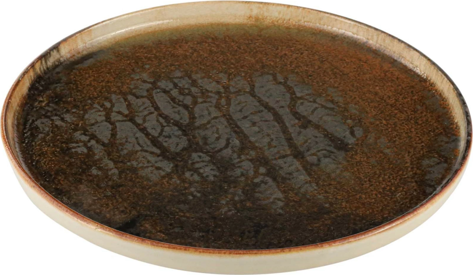 Pjatë me buzë të lartë Porland Genesis Signature Ø210 mm, stoneware, kafe, set 6 copë