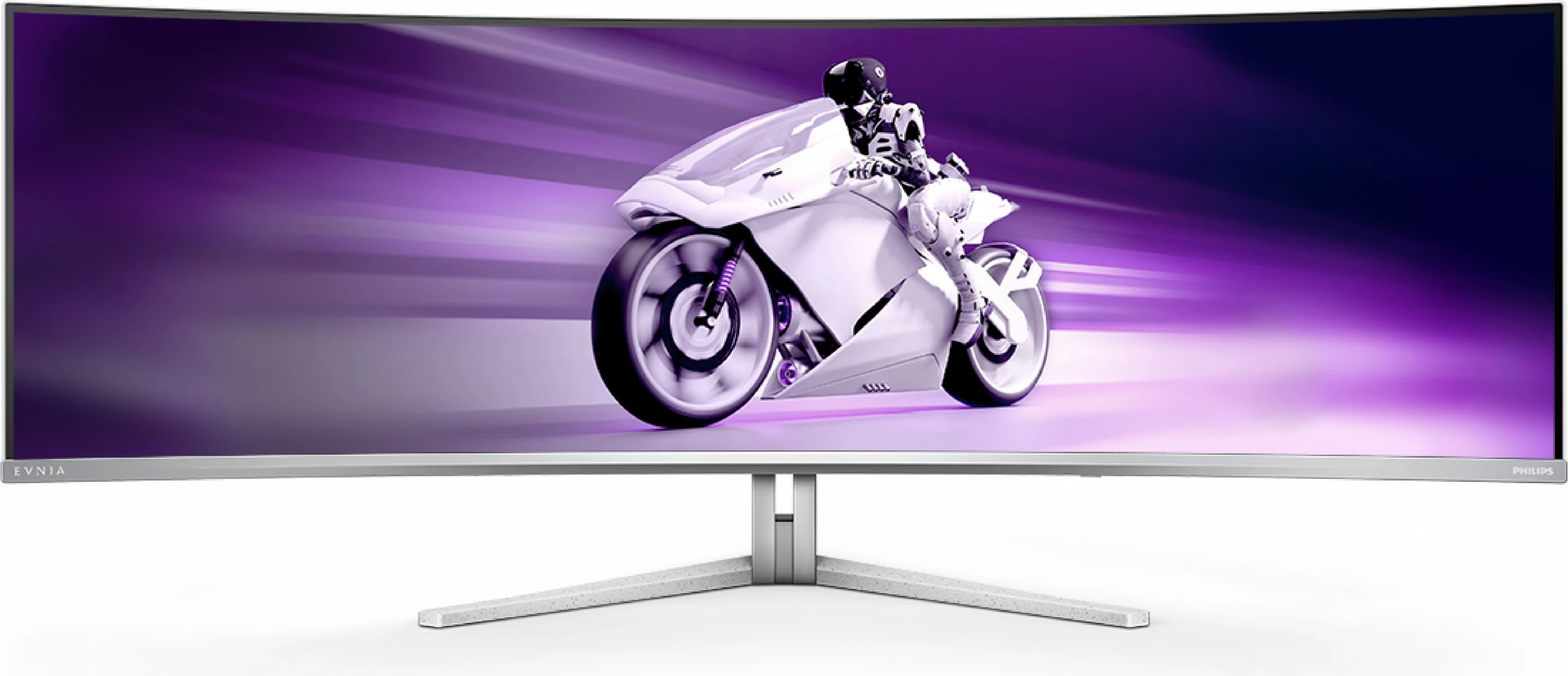 Monitor Philips 49M2C8900 QD-OLED 49 inç, 5120x1440, 32:9, Ambilight, USB-C, i bardhë