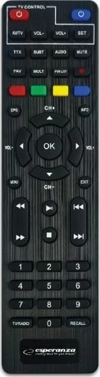 Dekoder TV Esperanza EV106P DVB-T2/HEVC Full HD, HDMI, 2xUSB, i zi
