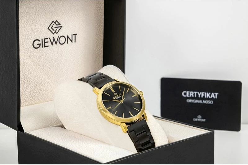 Orë dore femrash Giewont GW2360-B4, gold black, set