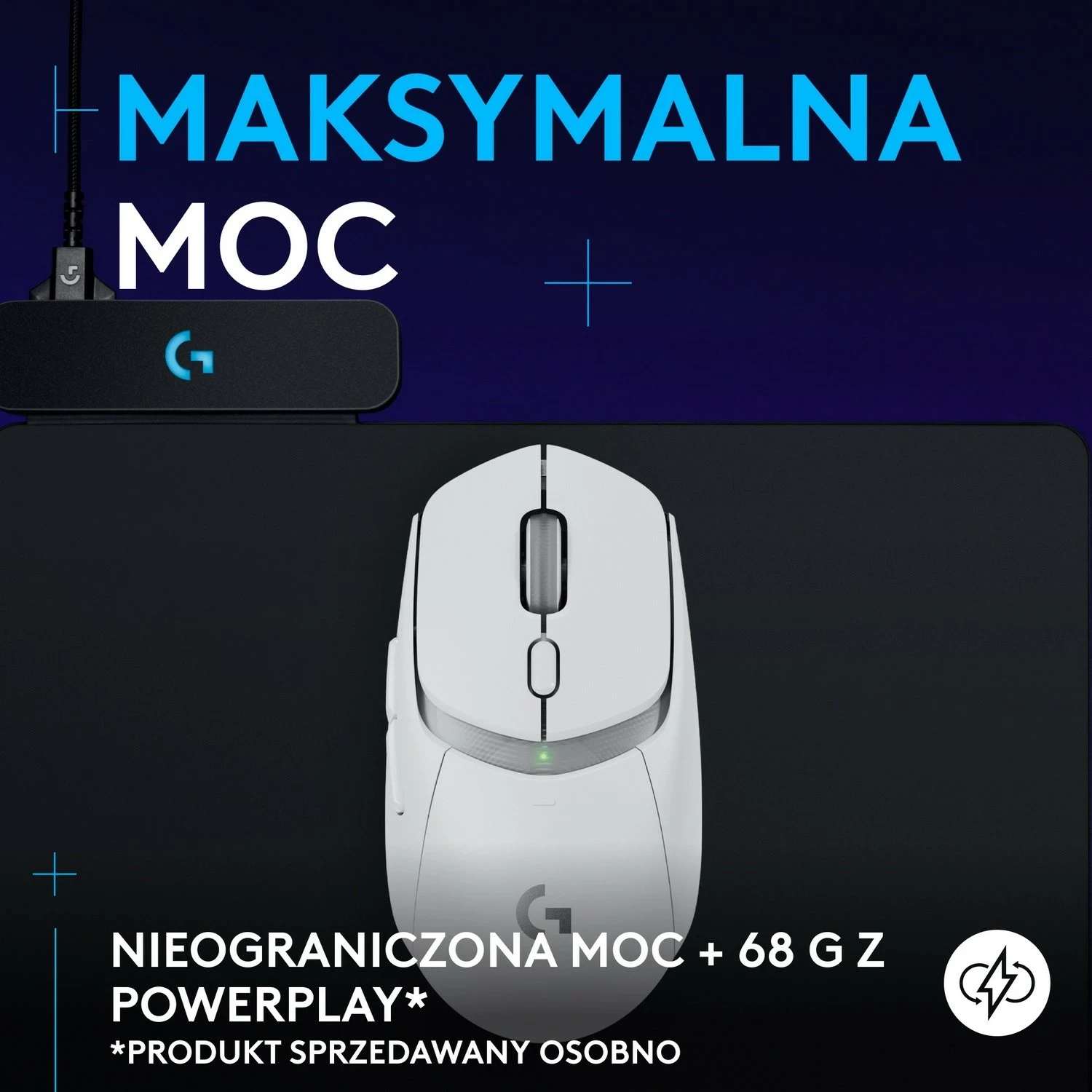 Maus Logitech G309 Lightspeed, i bardhë