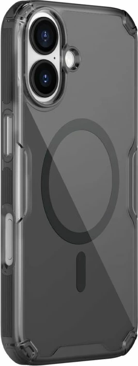 Kapak telefoni Nillkin Nature TPU Pro Magnetic për iPhone 17 Pro, e zezë transparente