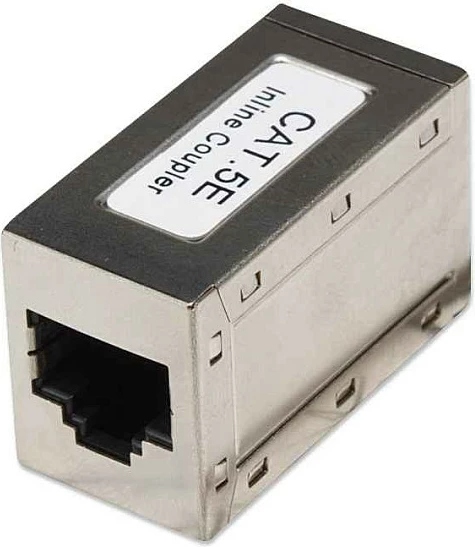 Bashkues RJ-45 Intellinet Inline Coupler Cat5e FTP, femër-femër 8P8C, metal, argjend