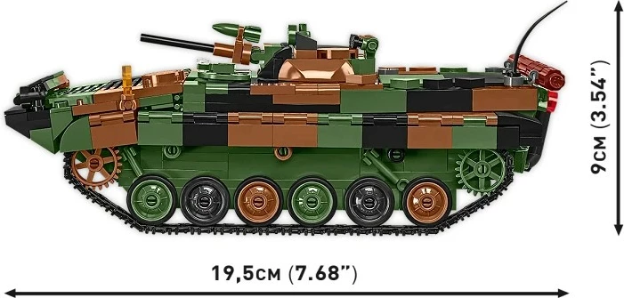 Set blloqe ndërtimi, Cobi, BWP-1 COBI-2630, 756 elemente 1:35, 2-në-1 PL/UKR, kamuflazh