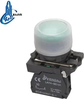 Taster buton gjelbërt me gomë LAY4-EP31