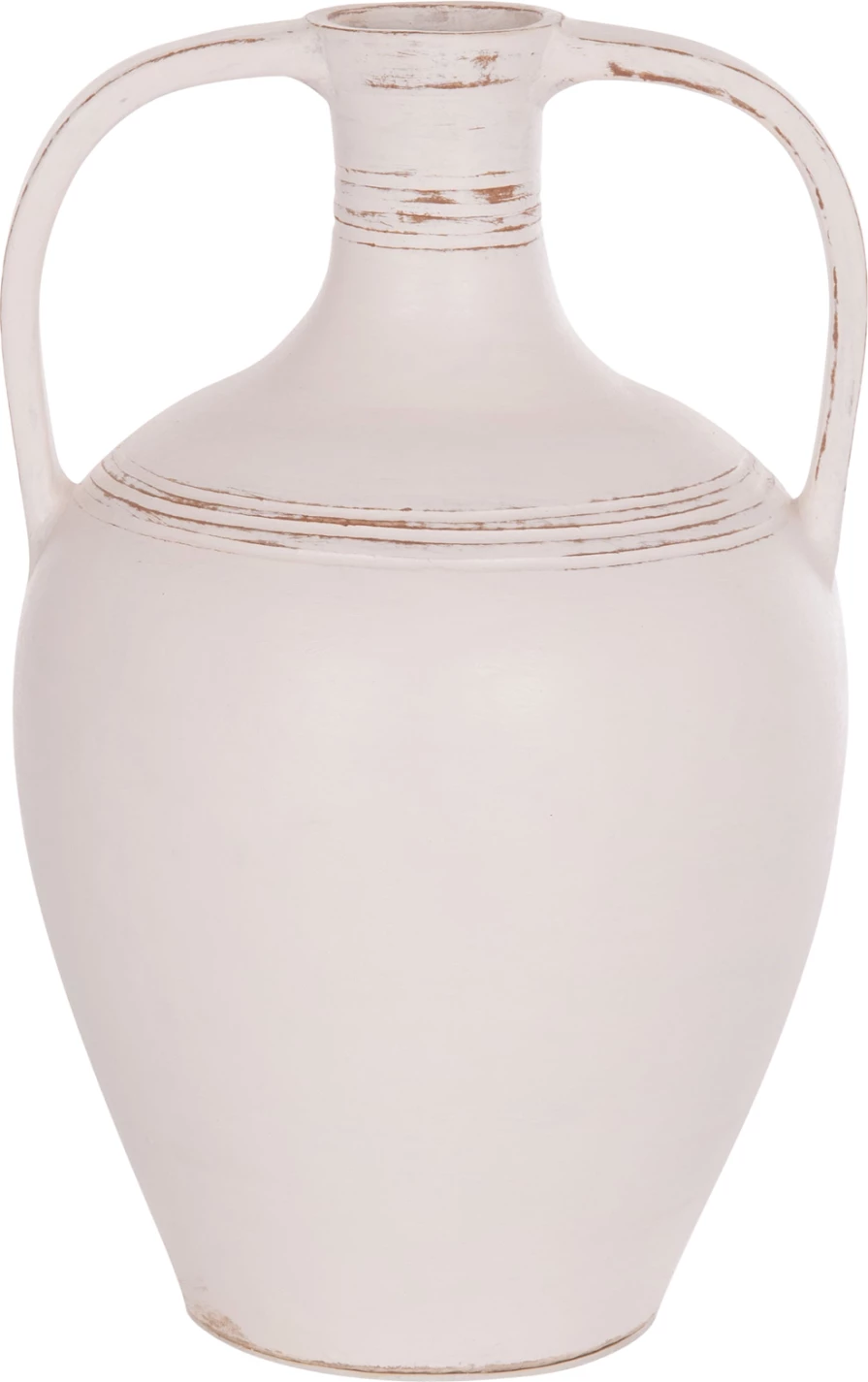 Vazo dekorative (amforë), terrakotë e bardhë, FEAX FH4676.02L, 35x35x58cm