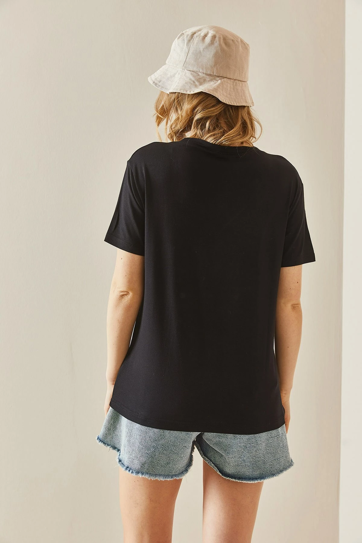 Bluzë e zezë për femra Jumeon, 3YXK1-47009