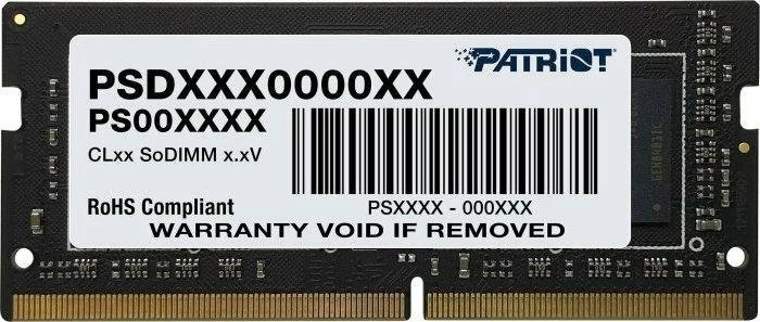 RAM Memorje Patriot Signature PSD48G24002S 8GB DDR4 2400MHz CL17 SODIMM (1x8GB)