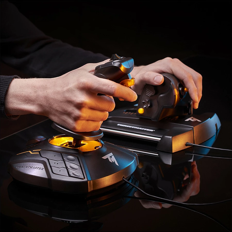 Joystick Thrustmaster T.16000M FCS Flight Pack për PC, 3 pjesë, i zi