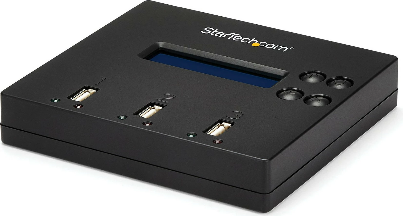 Duplikator USB StarTech 1:2, USB 2.0, me ekran LCD, Copy/Erase, blu