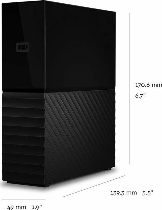 HDD i jashtëm WD My Book 12TB (WDBBGB0120HBK-EESN) i zi