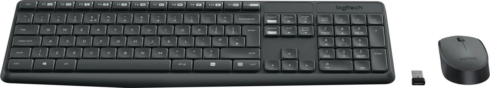 Set tastiere dhe maus Logitech MK235 - Wireless, e zeze