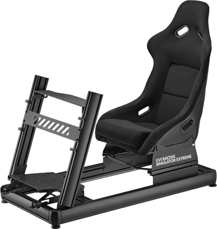 Simulator garash UVI Racing SIM Extreme, konstruksion alumin, ulëse e rregullueshme, kompatibil me timona standard 2