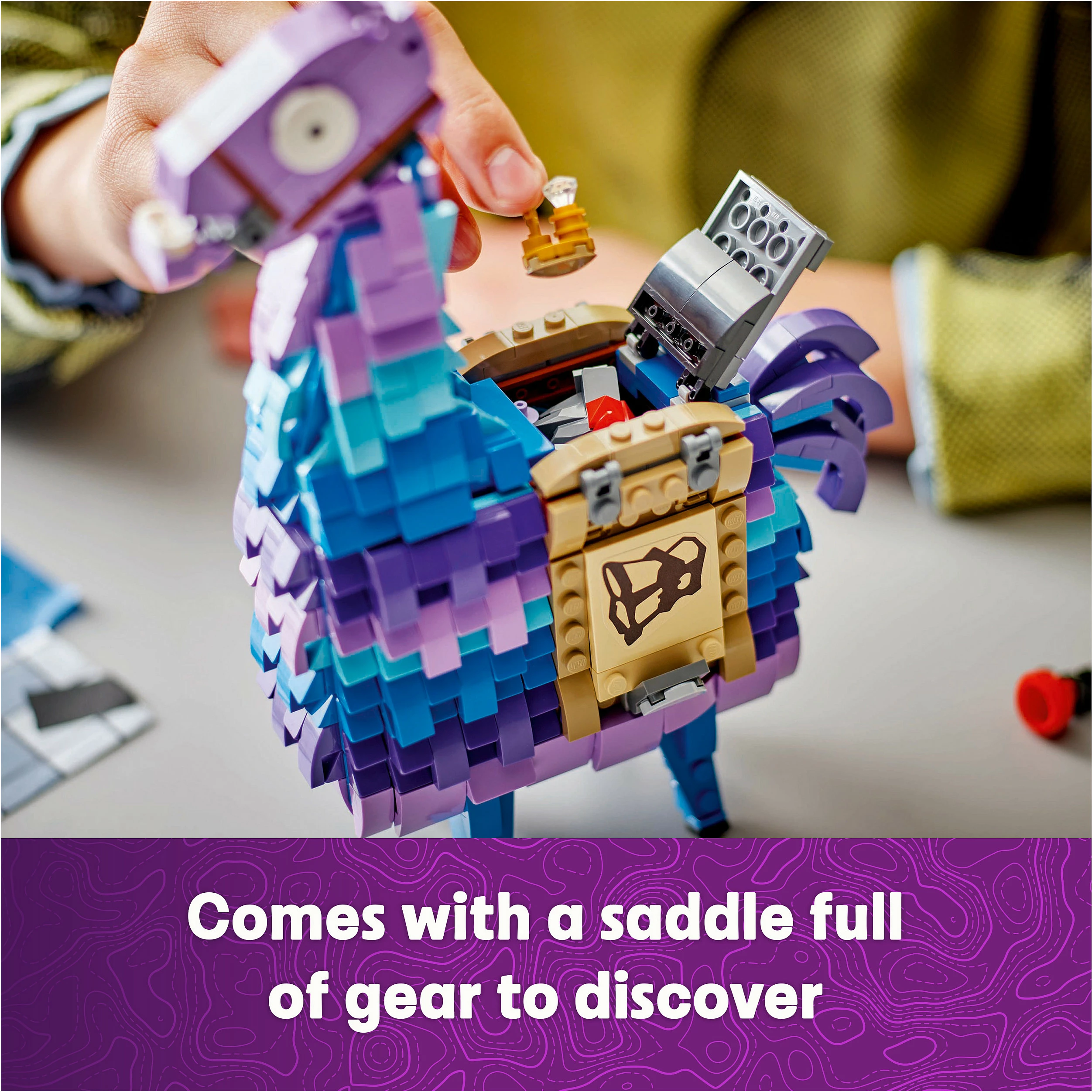 Set ndërtimi LEGO Fortnite Supply Llama 77071, 691 pjesë, shumëngjyrësh