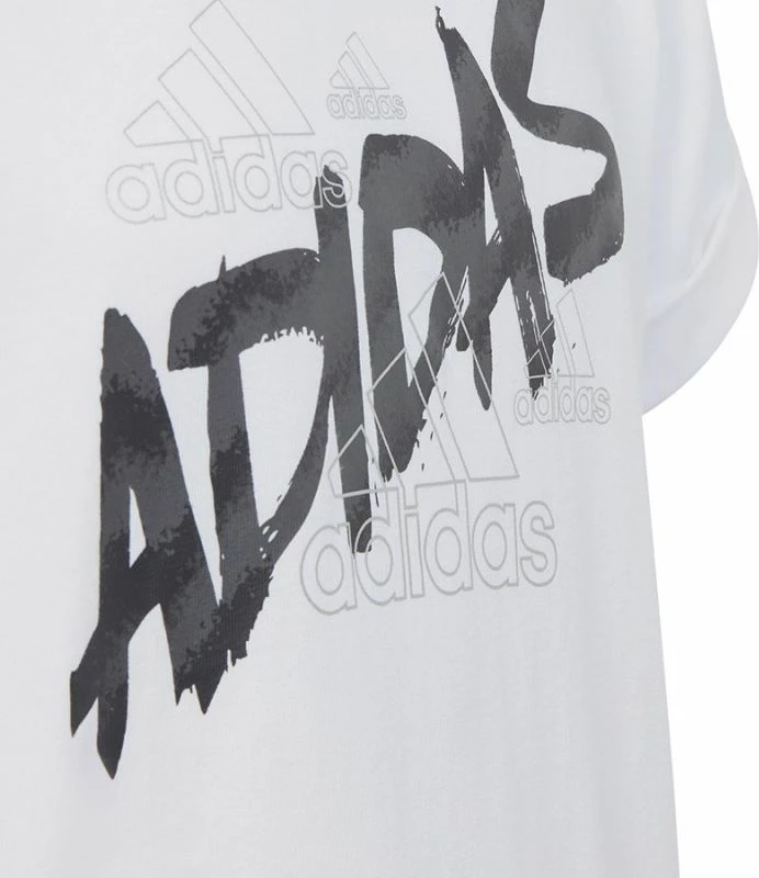 Maicë adidas për vajza, e bardhë