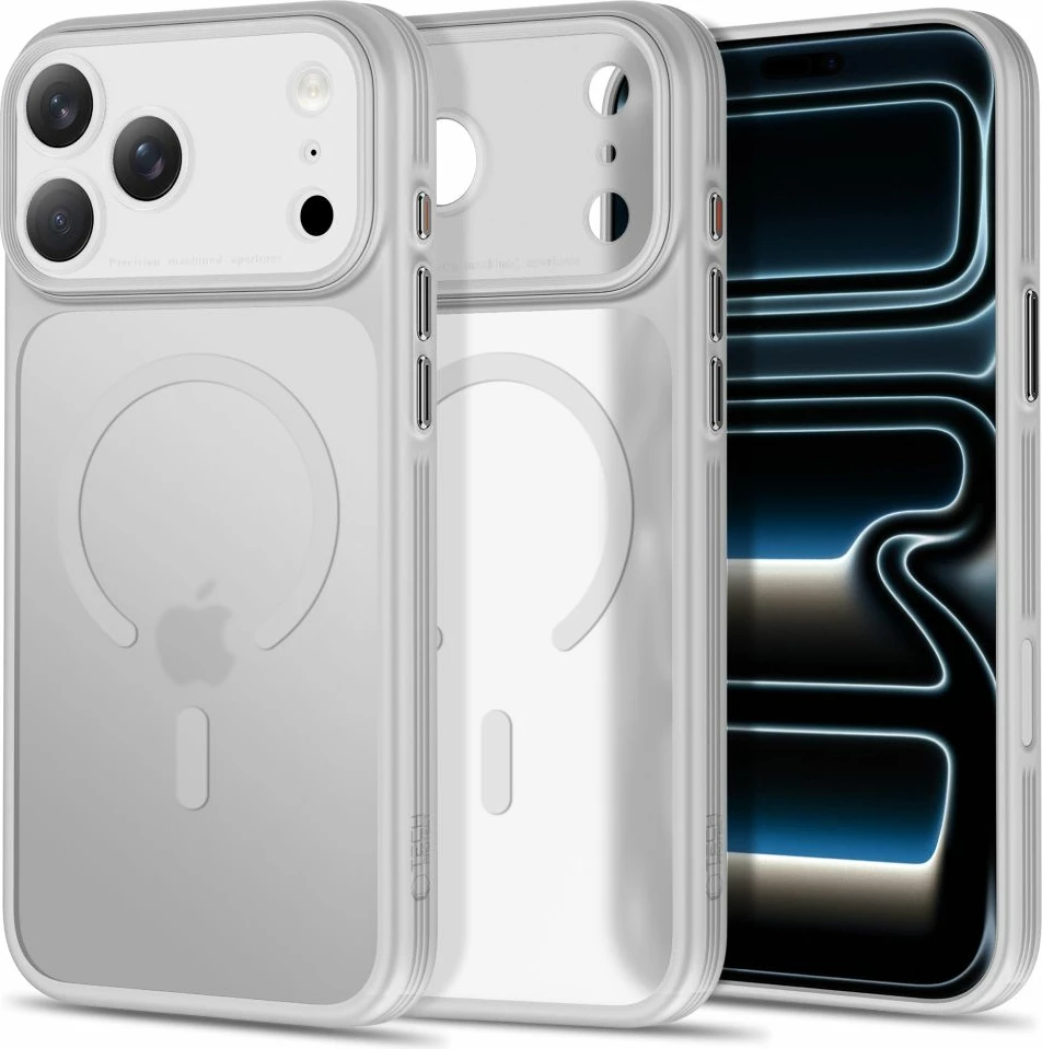 Mbështjellës Tech-Protect MagPrime MagSafe CC për iPhone 18 Pro Max / 17 Pro Max, MagSafe, Camera Cover, matte gri, 1 copë