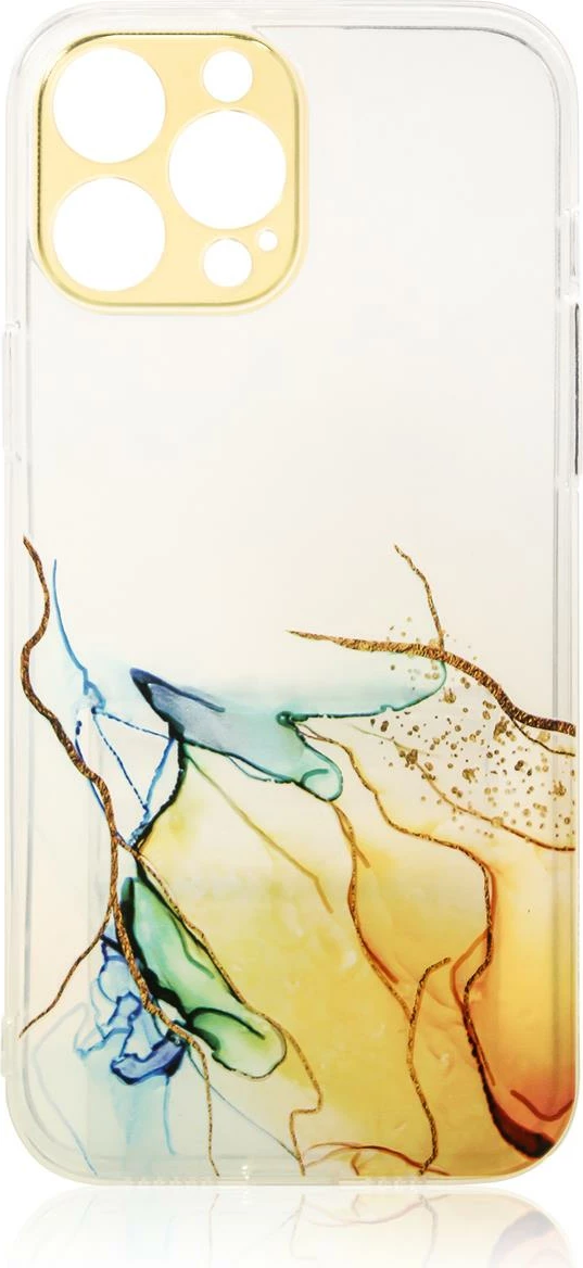 Mbështjellës Hurtel Marble Case për Xiaomi Redmi Note 11, portokalli