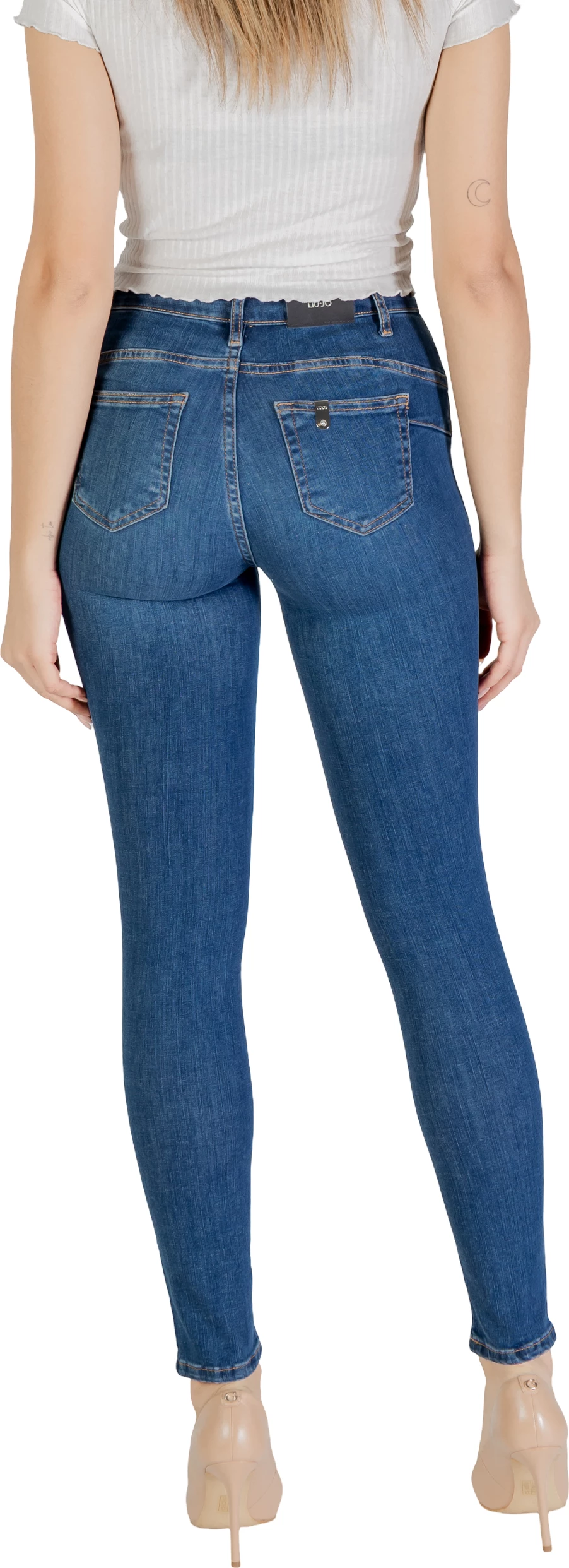 Pantallona xhins për femra Liu Jo B.UP DIVINE H.W. UXX037 D4811, denim i errët [Madhësia: W24 L30]