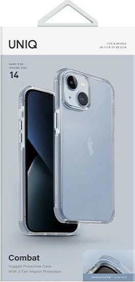 Mbështjellës UNIQ Combat për iPhone 14, Blu