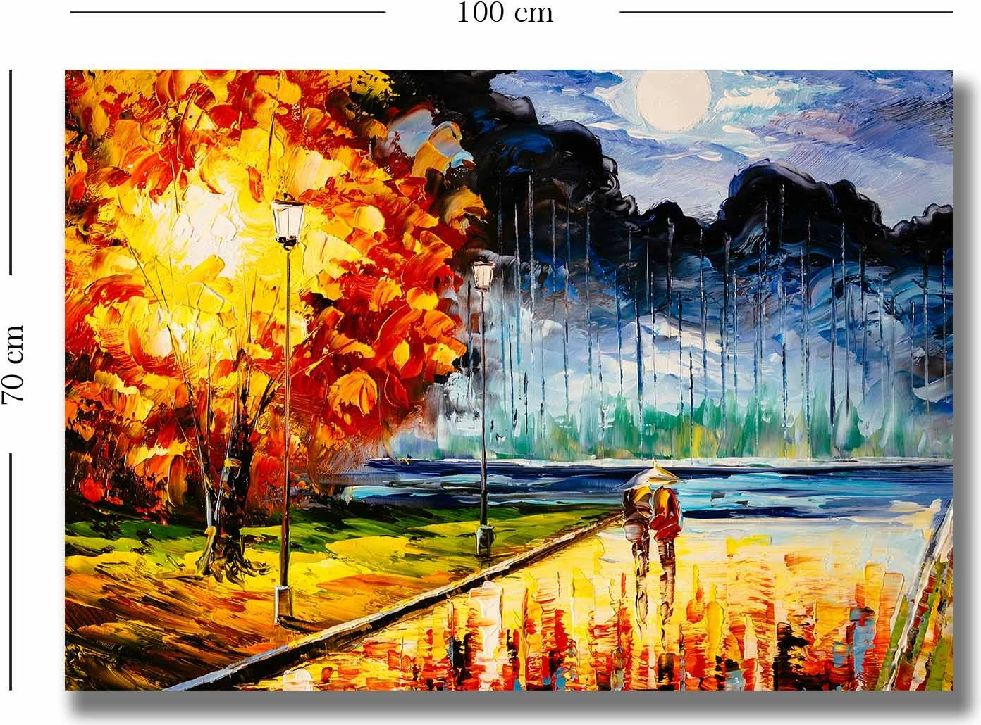 Pikturë dekorative në kanavacë, shumëngjyrëshe, Wallity, 701002021C-024, 70x100cm