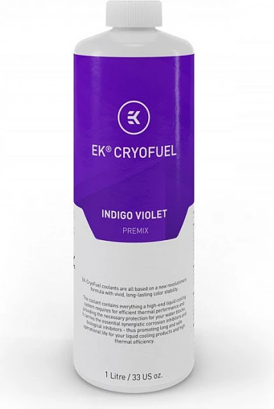 Lëng ftohës EK Water Blocks EK-CryoFuel Premix 1L, Indigo Violet