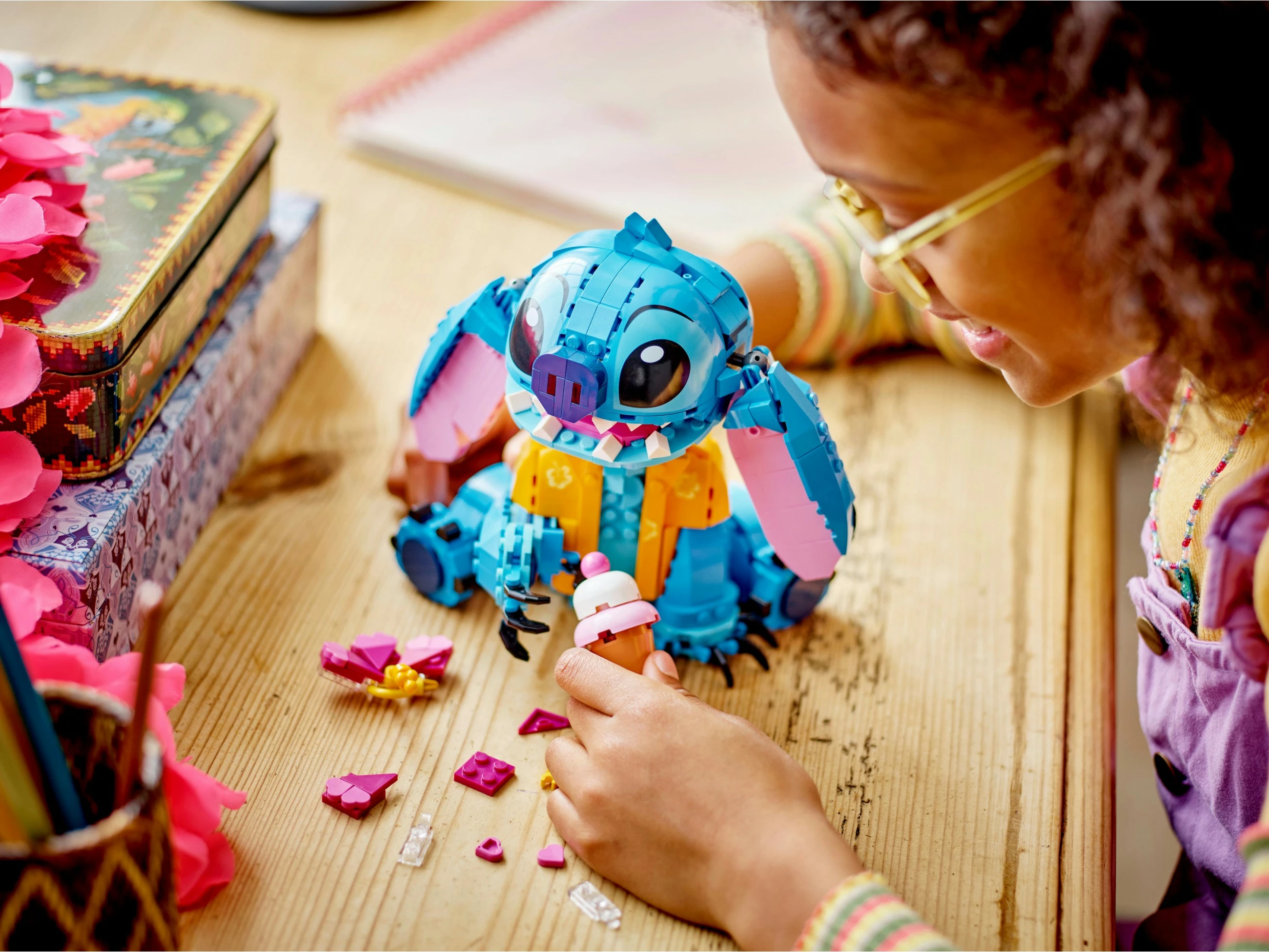 Set ndërtimi LEGO Stitch, 9 vjeç e lart, Plastikë, 730 pjesë, shumëngjyrësh